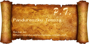 Pandureszku Tessza névjegykártya